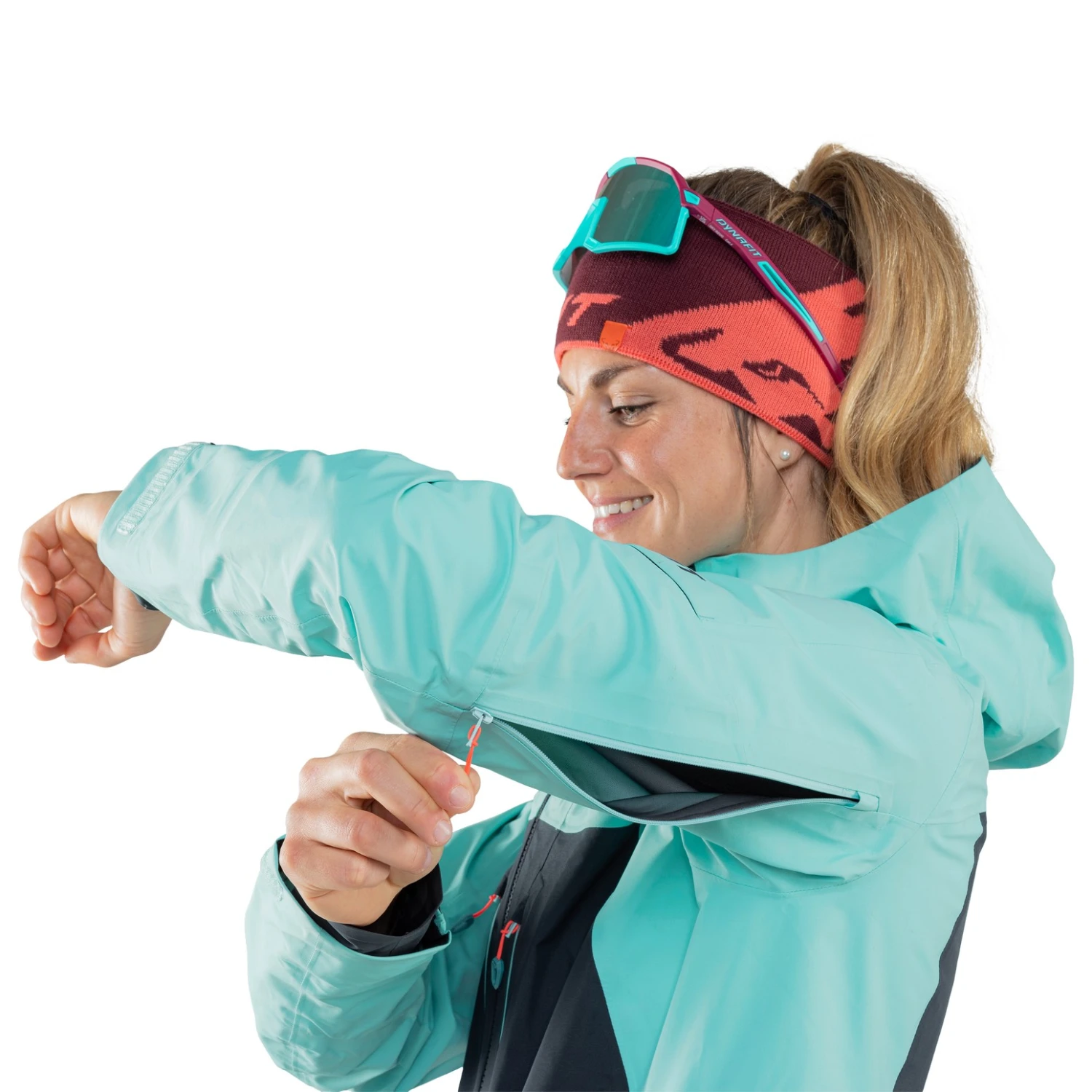 Dynafit "Leopard Logo Headband" - Hot Coral 4 Dynafit "Leopard Logo Headband" - Hot Coral – Bild 2