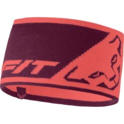 Dynafit "Leopard Logo Headband" - Hot Coral