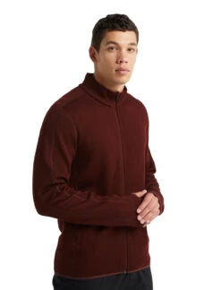 Icebreaker "M Elemental LS Zip" - Espresso -Günstiges Alpen Mode Geschäft 104896064 4