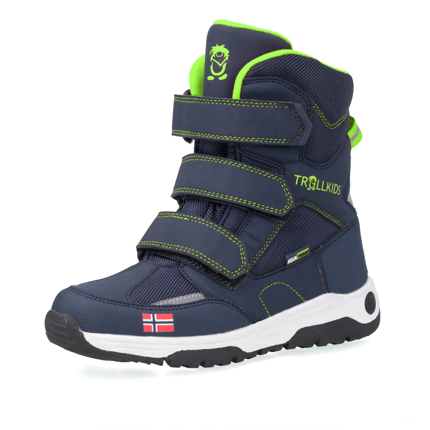 Trollkids "Kids Lofoten Winter Boots" - Navy/ Viper Green 3 Trollkids "Kids Lofoten Winter Boots" - Navy/ Viper Green