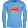 Trollkids "Kids Oslo Longsleeve" - Medium Blue -Günstiges Alpen Mode Geschäft 344 117