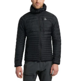 Haglöfs "Micro Nordic Down Hood Men" - True Black -Günstiges Alpen Mode Geschäft 6050472C5 F21 cf m1