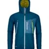 Ortovox "Swisswool Piz Boe Jacket M" - Petrol Blue -Günstiges Alpen Mode Geschäft 61062 55901 SWISSWOOL PIZ BOC388 JACKET M petrol blue B 01