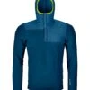 Ortovox "Fleece Plus Anorak M" - Petrol Blue -Günstiges Alpen Mode Geschäft 86965 55901 FLEECE PLUS ANORAK M petrol blue B 01