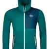 Ortovox "Fleece Hoody M" - Pacific Green -Günstiges Alpen Mode Geschäft 86986 60801 FLEECE HOODY M pacific green B 01
