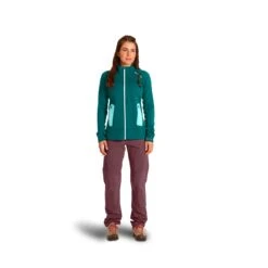 Ortovox "Fleece Light Jkt W" - Pacific Green -Günstiges Alpen Mode Geschäft 87129 FLEECE LIGHT JACKET W M 01
