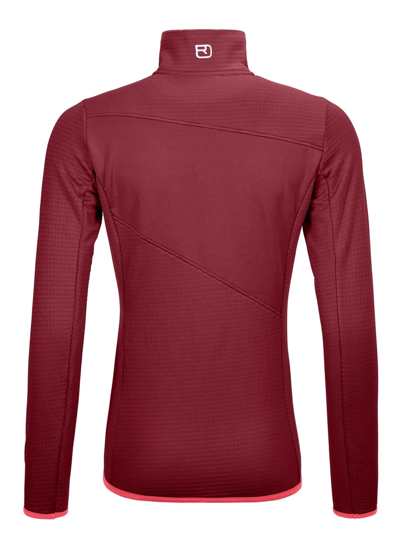 Ortovox "Fleece Grid Jacket W" - Dark Blood 6 Ortovox "Fleece Grid Jacket W" - Dark Blood – Bild 4