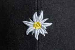 Bavarian Cap "Edelweiß" - Kindergröße -Günstiges Alpen Mode Geschäft bc edelweiC39F kindergrC3B6C39Fe dunkelgrau 2