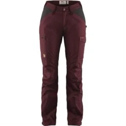 Fjällräven "Kaipak Trousers Curved W" - Dark Garnet