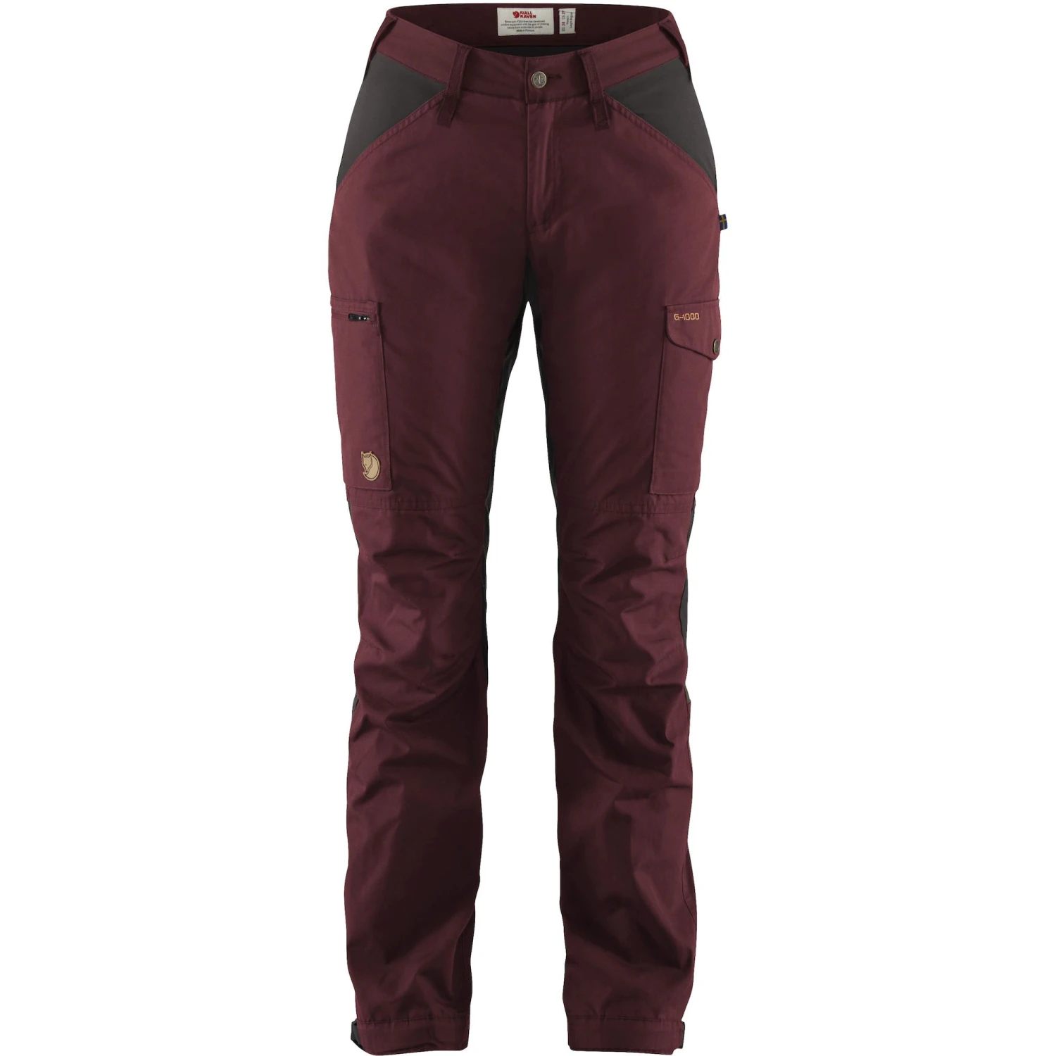 Fjällräven "Kaipak Trousers Curved W" - Dark Garnet 3 Fjällräven "Kaipak Trousers Curved W" - Dark Garnet
