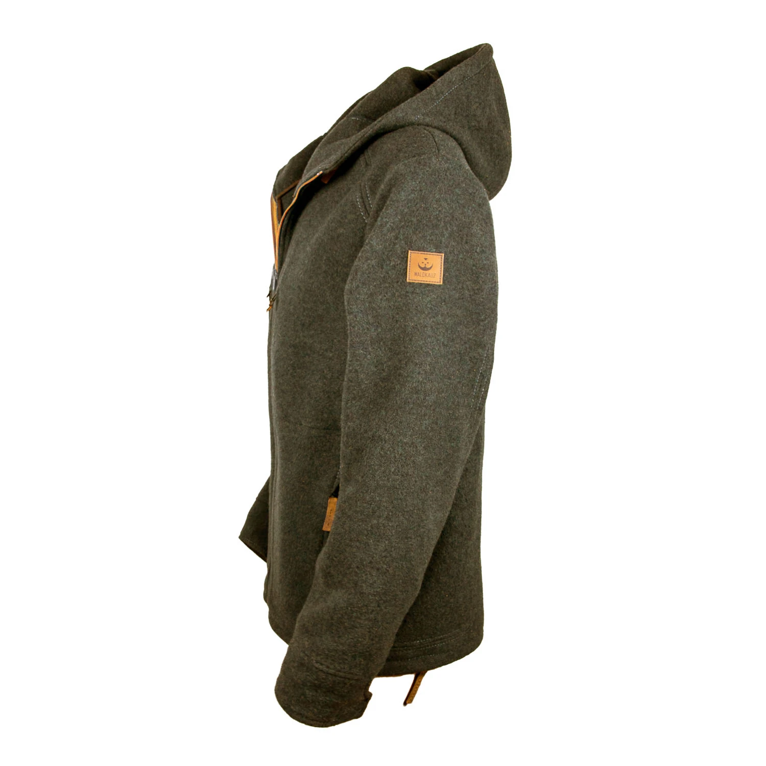 Steinkauz Lodenfleecejacke "Kapuzenhuber" - Schiefer 4 Steinkauz Lodenfleecejacke "Kapuzenhuber" - Schiefer – Bild 2