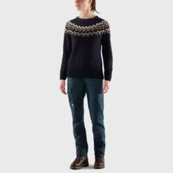 Fjällräven "Karla Lite Trousers W" - Dark Navy -Günstiges Alpen Mode Geschäft karla lite trousers w 87022 555 c model fjr