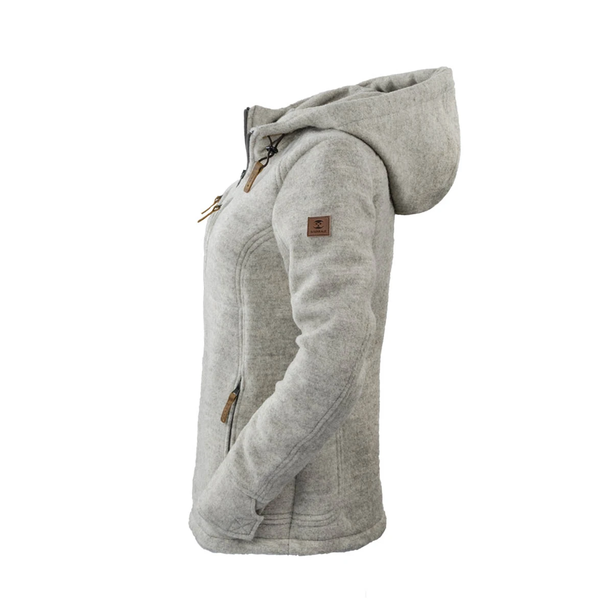 Steinkauz Lodenfleecejacke "Kapuzenwally" - Rauchgrau 5 Steinkauz Lodenfleecejacke "Kapuzenwally" - Rauchgrau – Bild 3