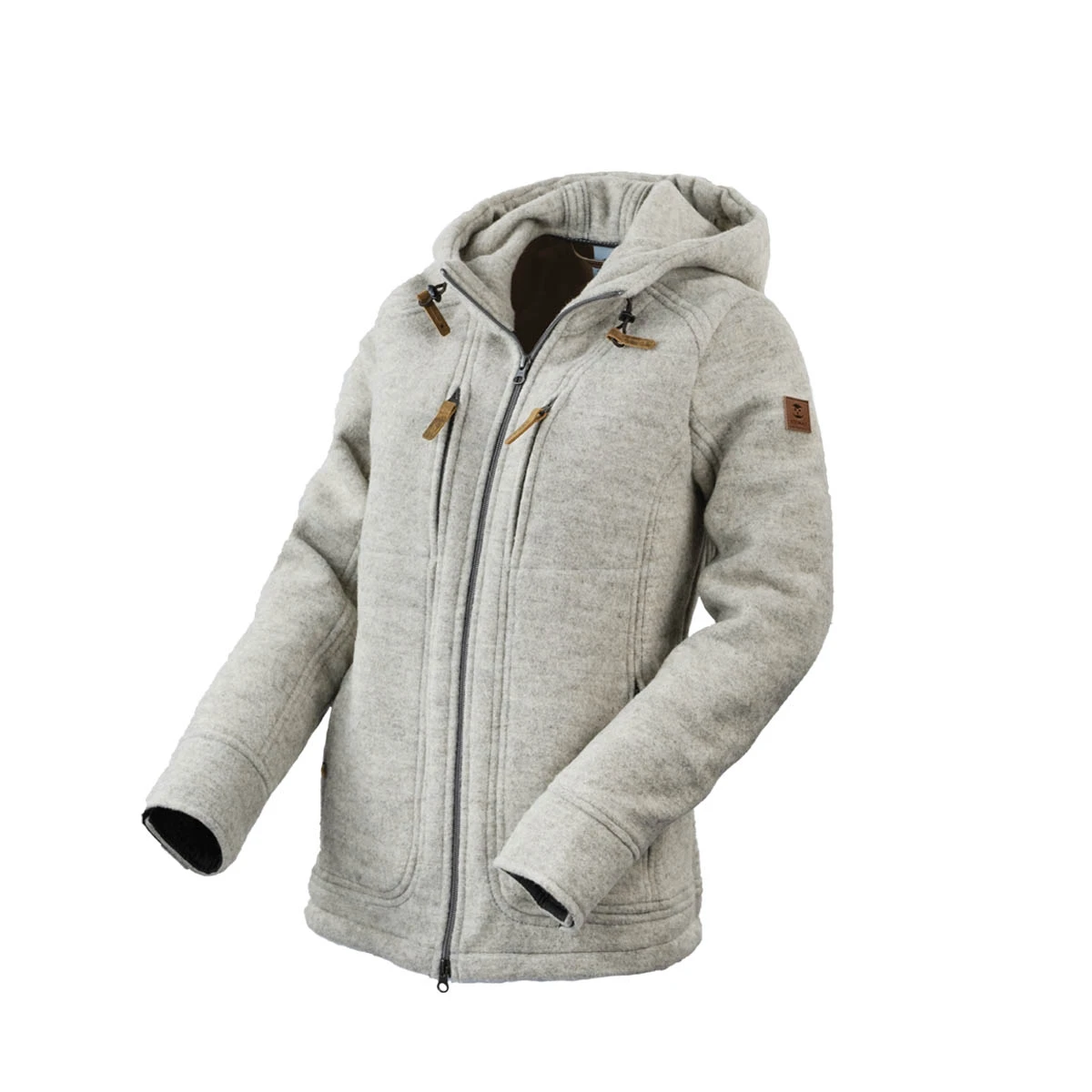 Steinkauz Lodenfleecejacke "Kapuzenwally" - Rauchgrau 3 Steinkauz Lodenfleecejacke "Kapuzenwally" - Rauchgrau